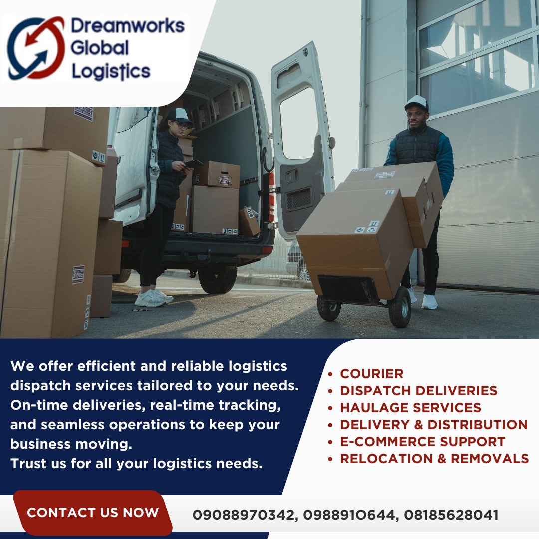 DreamWorksNG__'s tweet photo. Don't settle for anything less than reliable dispatch services. Choose our logistics company for top-notch delivery solutions.
Experience the difference as we ensure a smooth and efficienct process every step of the way.
Call/Chat us: 09088910644
#DispatchServices Yahoo EFCC https://t.co/jzgjfLCSTJ