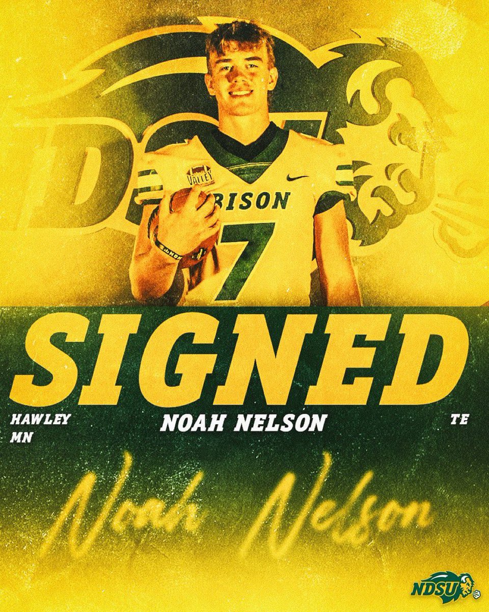 Early Signing Day! So proud of this guy❤️🏈

<a href="/NDSUfootball/">NDSU Football</a>