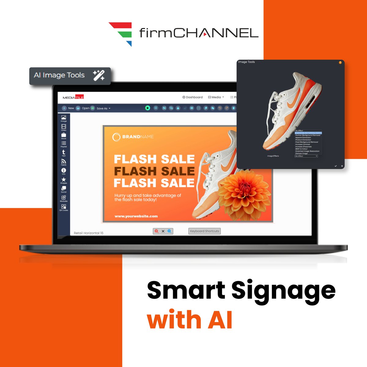 firmCHANNEL's tweet image. Leverage the power of AI with firmCHANNEL’s smart signage solutions. Automate content updates and deliver personalized experiences.

#AIPoweredSignage #SmartSignage #DigitalInnovation

firmchannel.com/ai-enhanced-co…