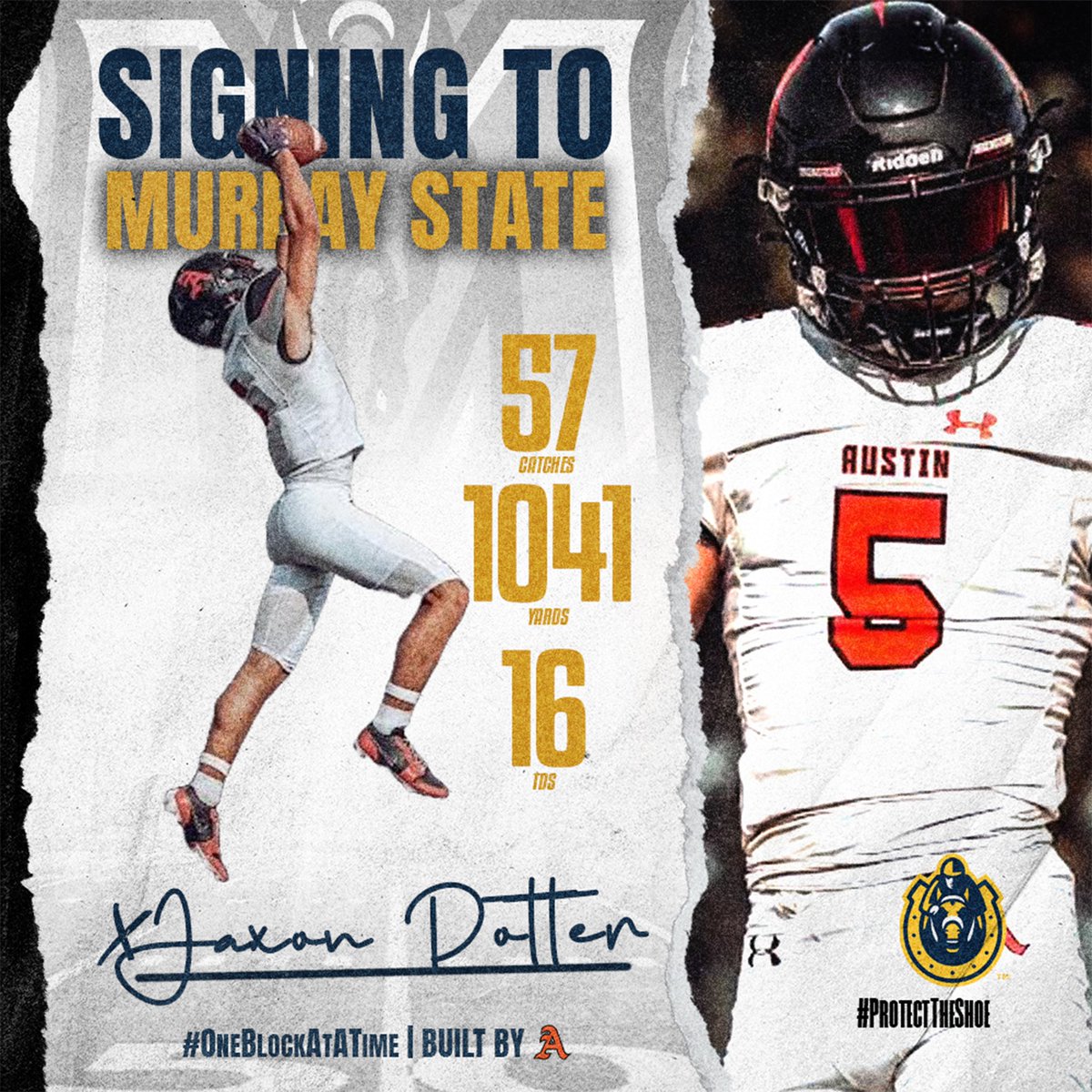 We would like to congratulate Jaxon Potter on signing with Murray State University Today‼️