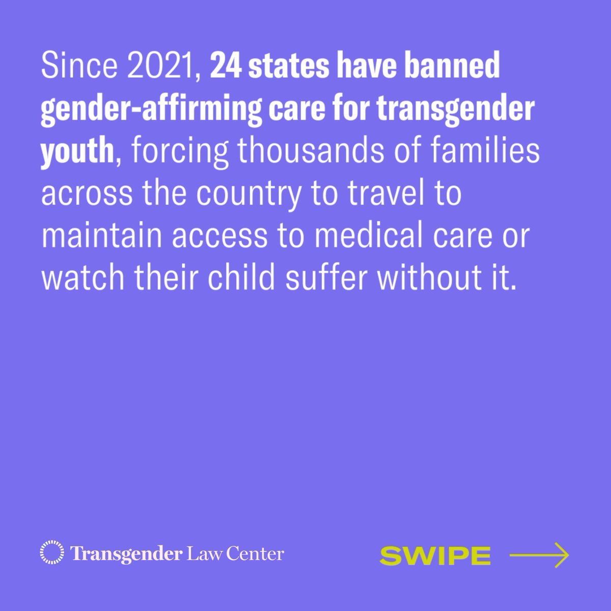 TransLawCenter's tweet photo. (1/2) Today, the Supreme Court will hear U.S. v. Skrmetti, a case that will determine trans youth's access to health care. The government should not be allowed to pick and choose who has access to essential care. https://t.co/hBOwXAnWvc