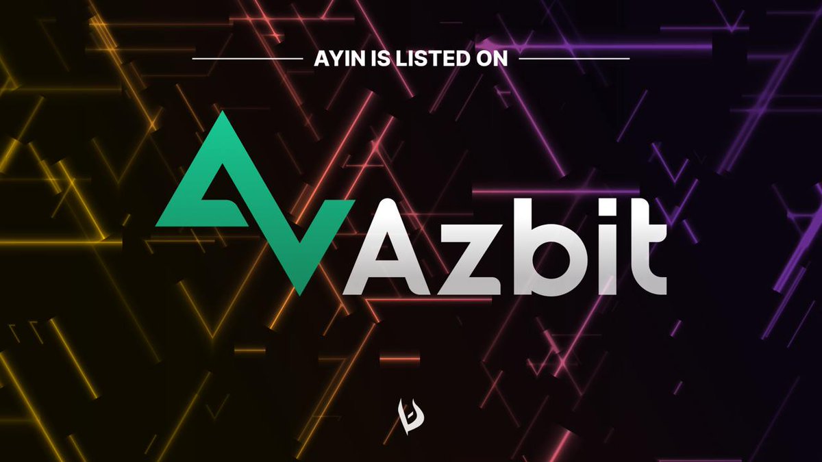 The AYIN Collective is BACK with another surprise CEX listing announcement! 🔥

The $AYIN token is coming SOON on the <a href="/azbit_news/">azbit.news</a> exchange 🥳

Azbit does over $1.5B per day in 24 hour volume, and we couldn’t be more pleased to work with them on getting $AYIN listed 🦾

As we