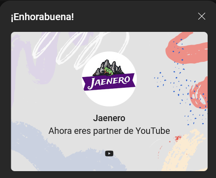 Hola a todos. Quería compartir esta buena noticia. Solo decir GRACIAS. Gracias a todos los que me apoyan con su visualización en todas mis redes, en este caso y en especial, en YOUTUBE. GRACIAS.