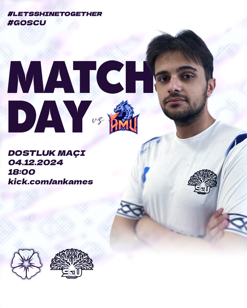 🎉 Dostluğumuz Pekişsin 🎉

Bugün Medipol Espor Ankara ile dostluk maçı oynuyoruz!

Karşılaşmayı kick.com/ankames adresinden izleyebilirsiniz. 💐

#SCUEsports #GOSCU #NeiraEsports #LetsShineTogether #NEIRUN #NEIXSCU