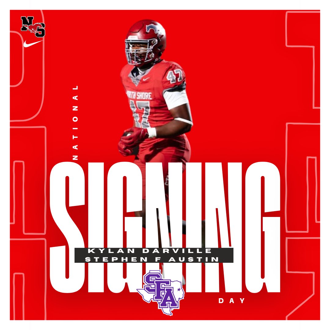Congrats to <a href="/kyynxtdoor_/">Kylan Darville💯</a> on signing with <a href="/SFA_Football/">Lumberjack Football</a> 
#EASTSIDE