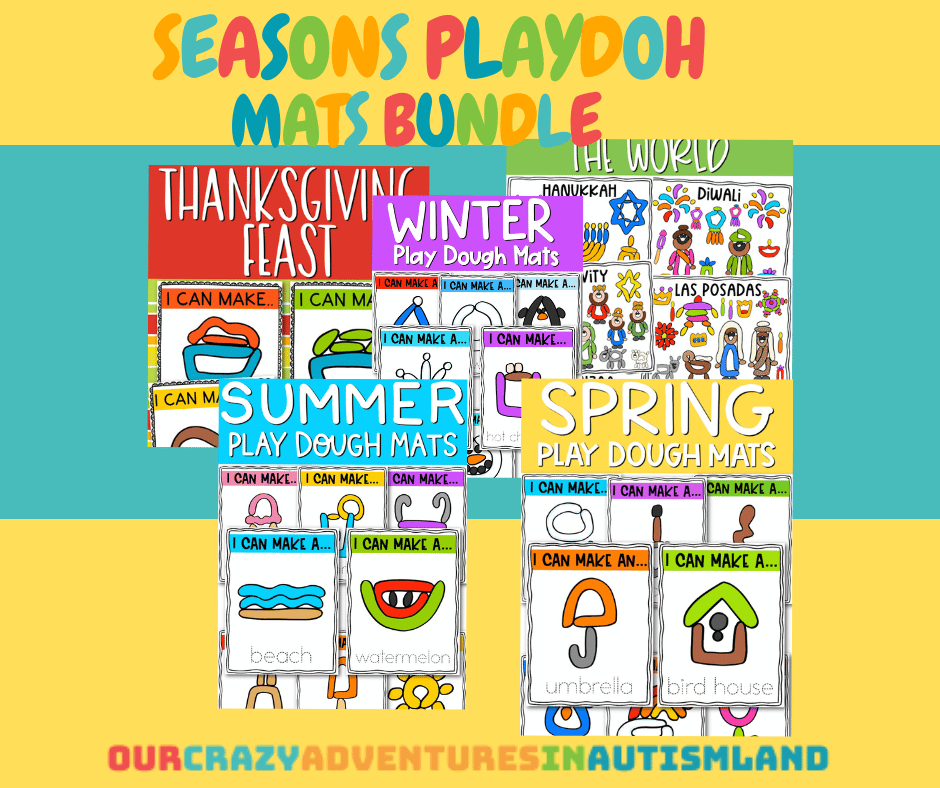 Use this different seasons PlayDoh mats bundle to teach your child all about what to expect for upcoming events while having fun.

Check it out: s.mtrbio.com/ssfveapozi

#specialneedshomeschooling #homeschool #occupationaltherapy #OT #therapyathome #bundle #seasons