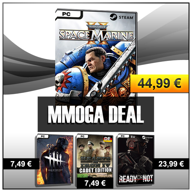 #MMOGADeal - Krachende Action in einem der beliebtesten SciFi-Fantasy-Universen, ein grandioses Koop-Horrorspiel, Strategie im 2. Weltkrieg, und packende SWAT-Einsätze der Extraklasse! Nur bis Freitag, 6. Dezember, 15 Uhr. #StaySafe

#MMOGA Deal-Übersicht: mmo.ga/6GmG