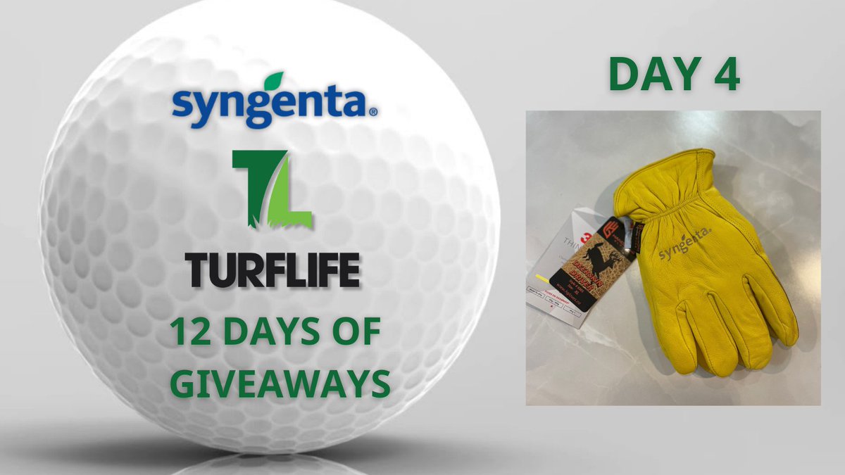 SyngentaTurfCanada (@syngentaturfca) on Twitter photo Today is Day 4️⃣ of #12DaysofGiveaways! Enter to #win 1 of 5 pairs of deerskin gloves! To enter:
1. Follow <a href="/SyngentaTurfCA/">SyngentaTurfCanada</a>
2. REPOST this post
Winners will be contacted Dec 13!
T&C's: bit.ly/3C05Ayg Today is Day 4️⃣ of #12DaysofGiveaways! Enter to #win 1 of 5 pairs of deerskin gloves! To enter:
1. Follow <a href="/SyngentaTurfCA/">SyngentaTurfCanada</a>
2. REPOST this post
Winners will be contacted Dec 13!
T&C's: bit.ly/3C05Ayg