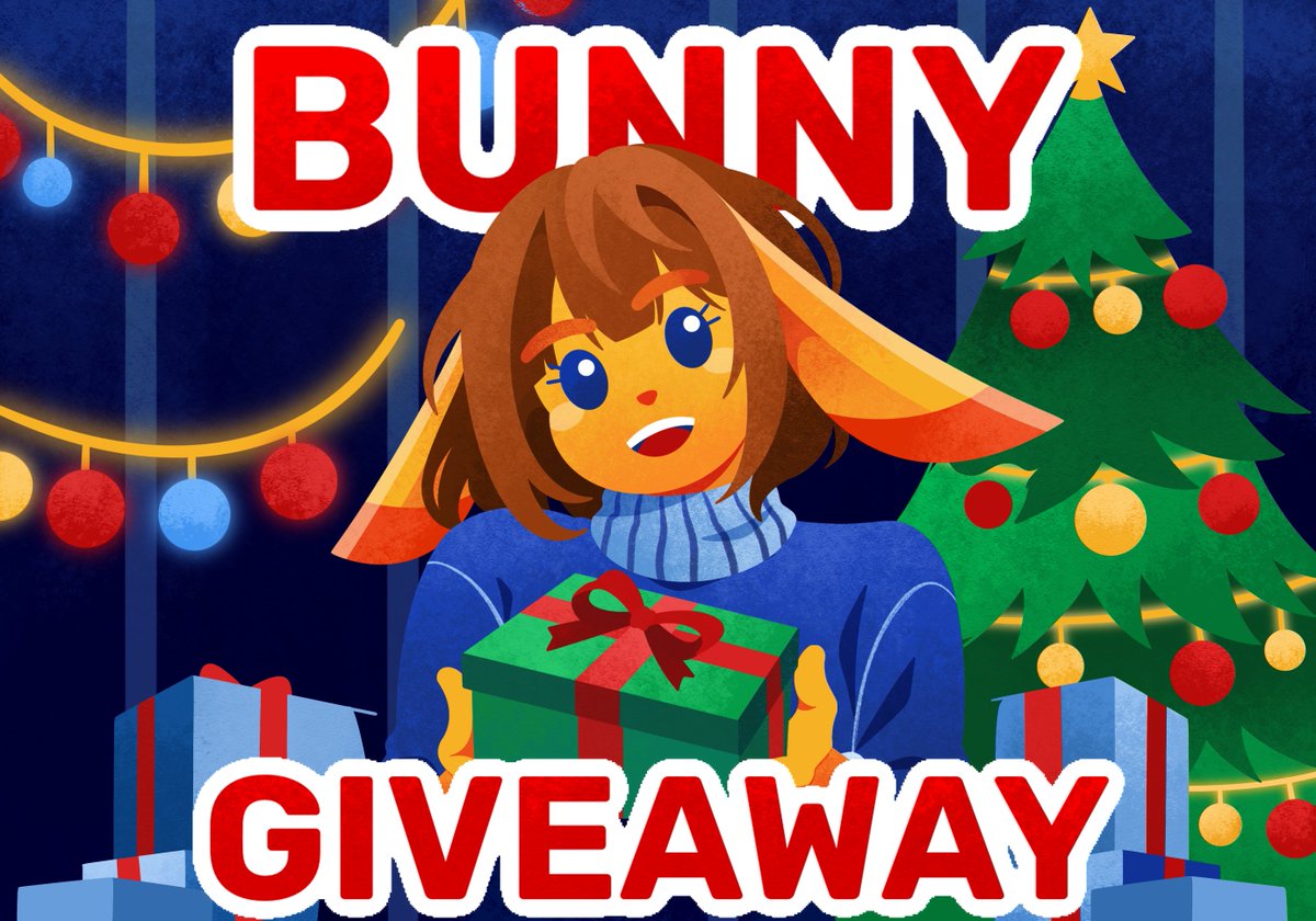 The holiday season is here!🎄 As a thank you for all your support, we’re giving away 10 Bunny Boxes filled with cute merch &amp; our Bunny plush!🎁 Drop a 🐇in a comment below by Dec 13th (yes, Friday the 13th!) for a chance to win! 🎉