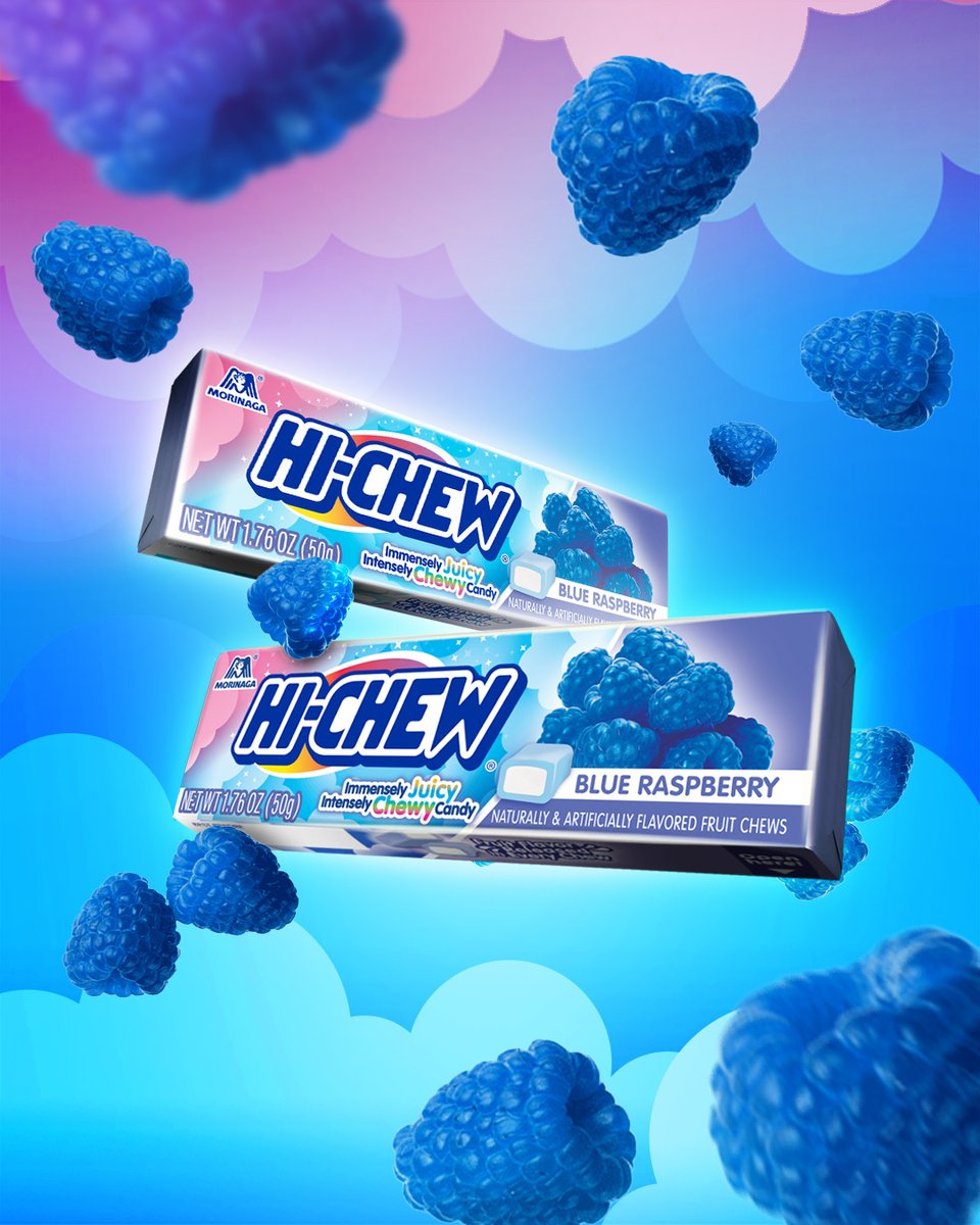 HiChew's tweet image. Chew Crew, we’ve heard you loud and clear! Everyone’s favorite Blue Raspberry is coming… now in stick form! Make your fantasy reality with the all new Blue Raspberry Stick, available now. #hichew #blueraspberry #fantasymix