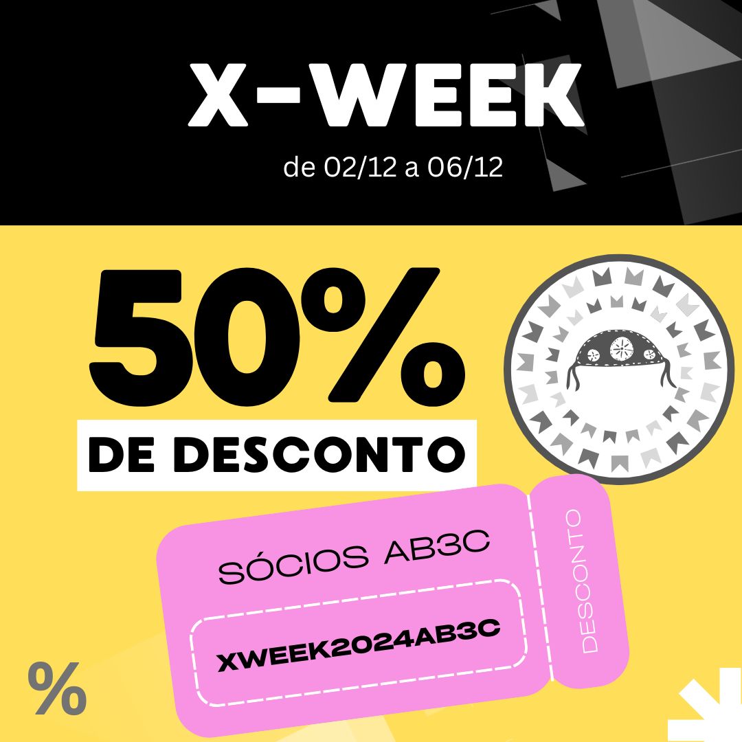 📷Sabia que sócios da #AB3C tem desconto de 50% na inscrição do #Xmeeting2025 até dia 06/12? Tá esperando o quê para aproveitar essa oportunidade?! Vá em x-meeting.com e veja como se inscrever com esse #desconto📷