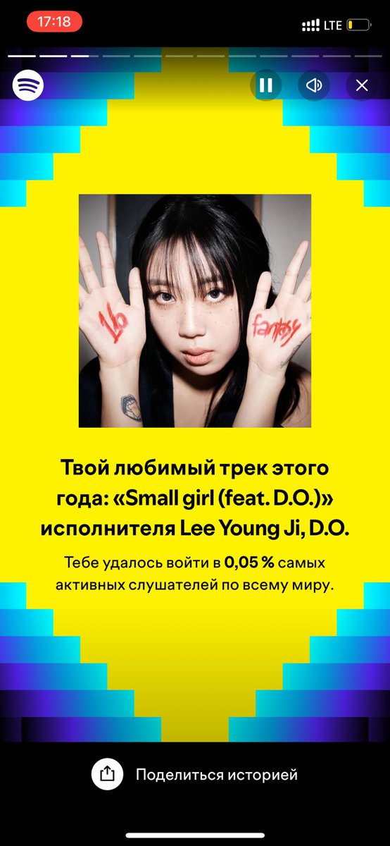 А вот и итоги года от Spotify. 
Делитесь своими итогами года со стримингов, где вы слушаете музыку.