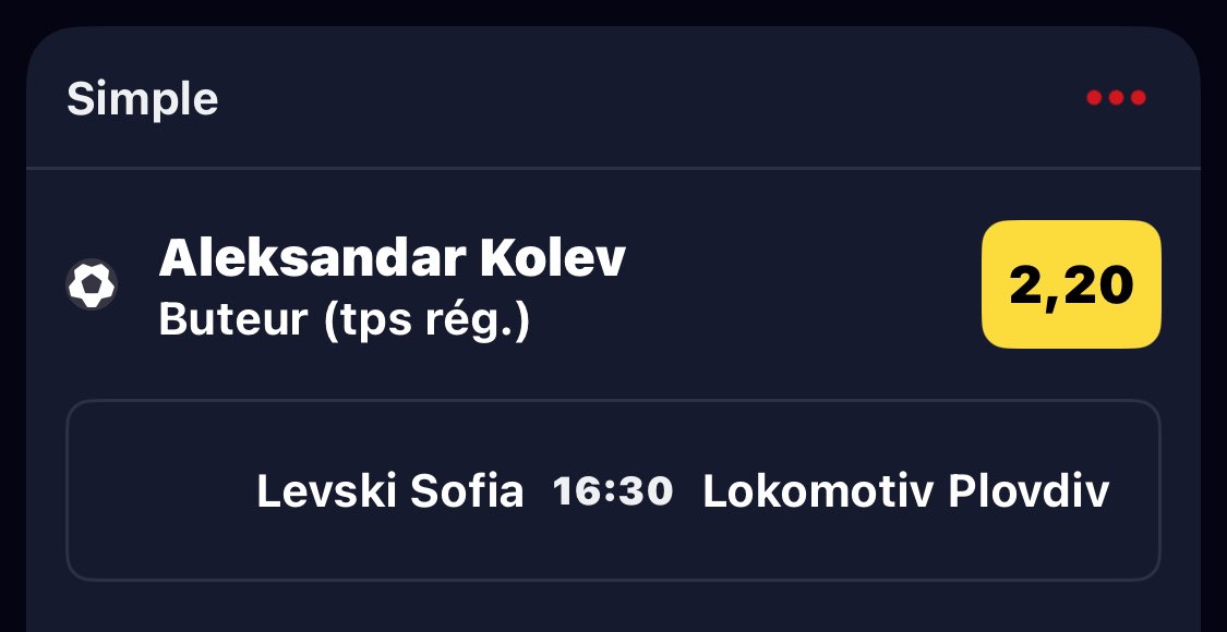Skinny2Qu0ii's tweet photo. Buteur : Aleksandar Kolev
❤️ si tu suis
#TeamPronos #Prono #Freebets https://t.co/uwr0xjnvDY