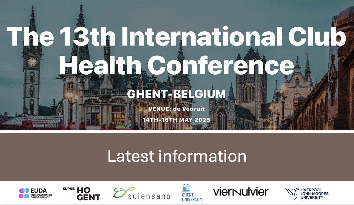 Club Health Ghent 2025 (@clubhconference) on Twitter photo Special discount tickets are available until 20 December 2024. Grab yourself a bargain. Abstract submission is open. To buy tickets and submit an abstract, visit: theclubhealthconference.com <a href="/ZaraQuigg/">Zara Quigg</a> <a href="/Sarahcmorton/">Sarah Morton</a> <a href="/judithnoijen/">Judith Noijen</a> <a href="/GlobalDrugSurvy/">Global Drug Survey</a> <a href="/IrefreaEs/">IREFREA España</a> <a href="/irefrea/">IREFREA Portugal</a> <a href="/DARTAPDILLON/">Paul Dillon</a> Special discount tickets are available until 20 December 2024. Grab yourself a bargain. Abstract submission is open. To buy tickets and submit an abstract, visit: theclubhealthconference.com <a href="/ZaraQuigg/">Zara Quigg</a> <a href="/Sarahcmorton/">Sarah Morton</a> <a href="/judithnoijen/">Judith Noijen</a> <a href="/GlobalDrugSurvy/">Global Drug Survey</a> <a href="/IrefreaEs/">IREFREA España</a> <a href="/irefrea/">IREFREA Portugal</a> <a href="/DARTAPDILLON/">Paul Dillon</a>