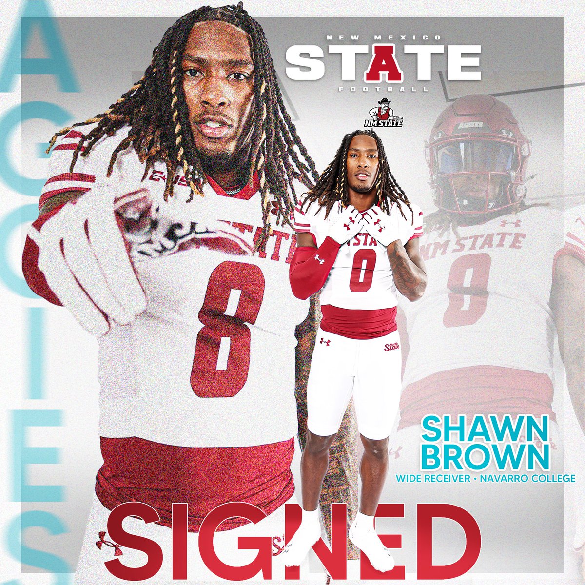 New Mexico State Football (@nmstatefootball) on Twitter photo Shawn Brown | WR
Signed. Sealed. Delivered. Time to get to work, <a href="/SB11____/">Shawn Brown✍🏽</a>!🔥
#RideForTheBrand x #NSD25 Shawn Brown | WR
Signed. Sealed. Delivered. Time to get to work, <a href="/SB11____/">Shawn Brown✍🏽</a>!🔥
#RideForTheBrand x #NSD25