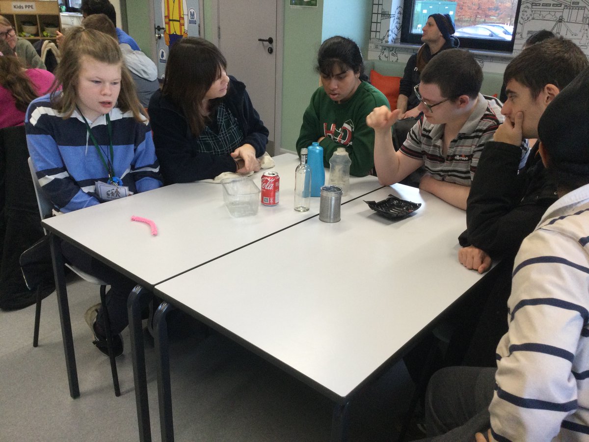 Post 16 students had a great educational time at the Recycling Centre today as part of their work experience  <a href="/StJohnVianneySc/">St John Vianney School</a>