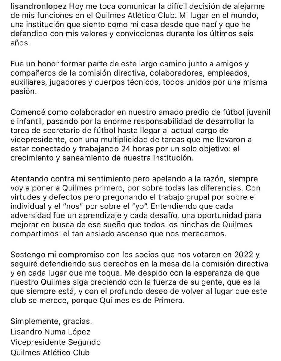 Lisandro Numa Lopez tweet media