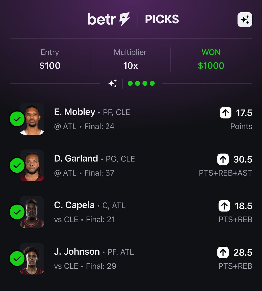 CarryParlays's tweet image. $100 to Someone who LIKES/RT/FOLLOWS ☢️🚀⚡️

BEEN ONA HEATER 💥🤝🔥

DUBCLUB CASHED 90% OF THE SLIPS IN THE PAST 3 DAYS ✅🏦

#Betr #Prizepicks #Xgambling