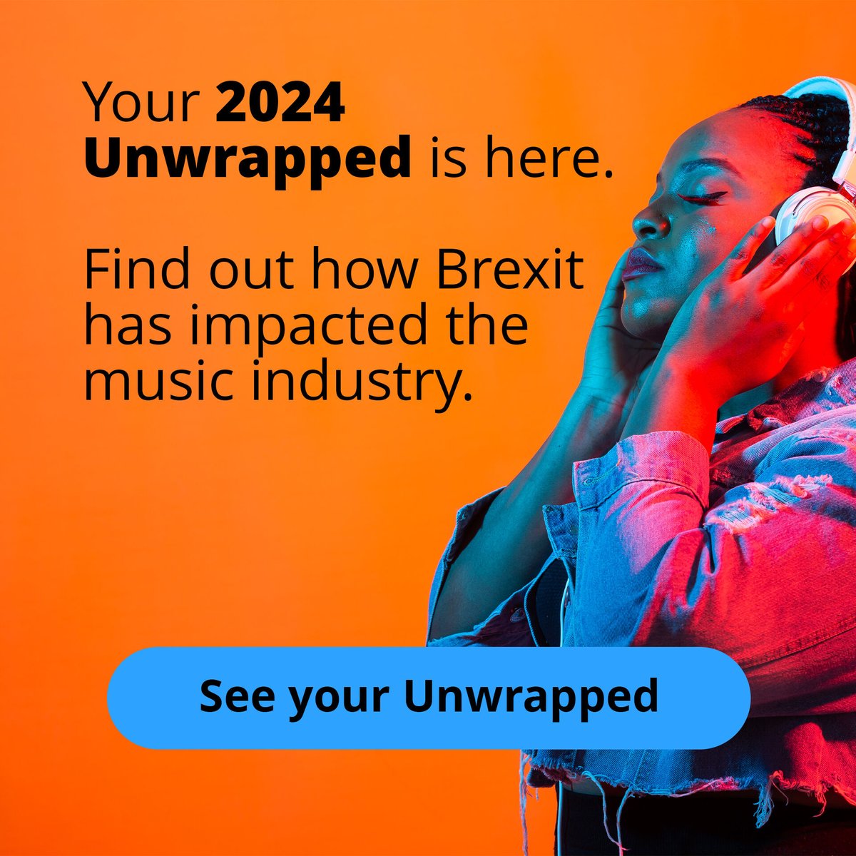 📢 Stop sharing your wrapped.

Brexit has hit UK music hard – red tape, spiralling costs, and lost opportunities are silencing our musicians.

Let’s remind every music fan why Brexit is bad for UK music. Share our UK Music Industry Unwrapped today. 📢👇

bit.ly/3OCqpTt