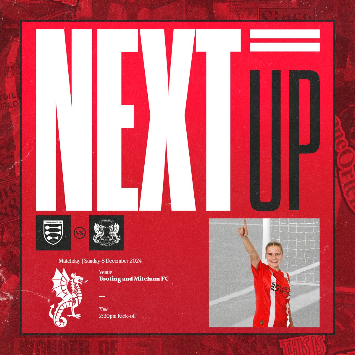 LOFCWomen's tweet photo. Next up, the women take on Tooting Bec in the league 💪

The game will take place at Tooting and Mitcham FC for a 2:30pm kick-off 👊

#LOFC #OneOrient https://t.co/edJIJoUoPT