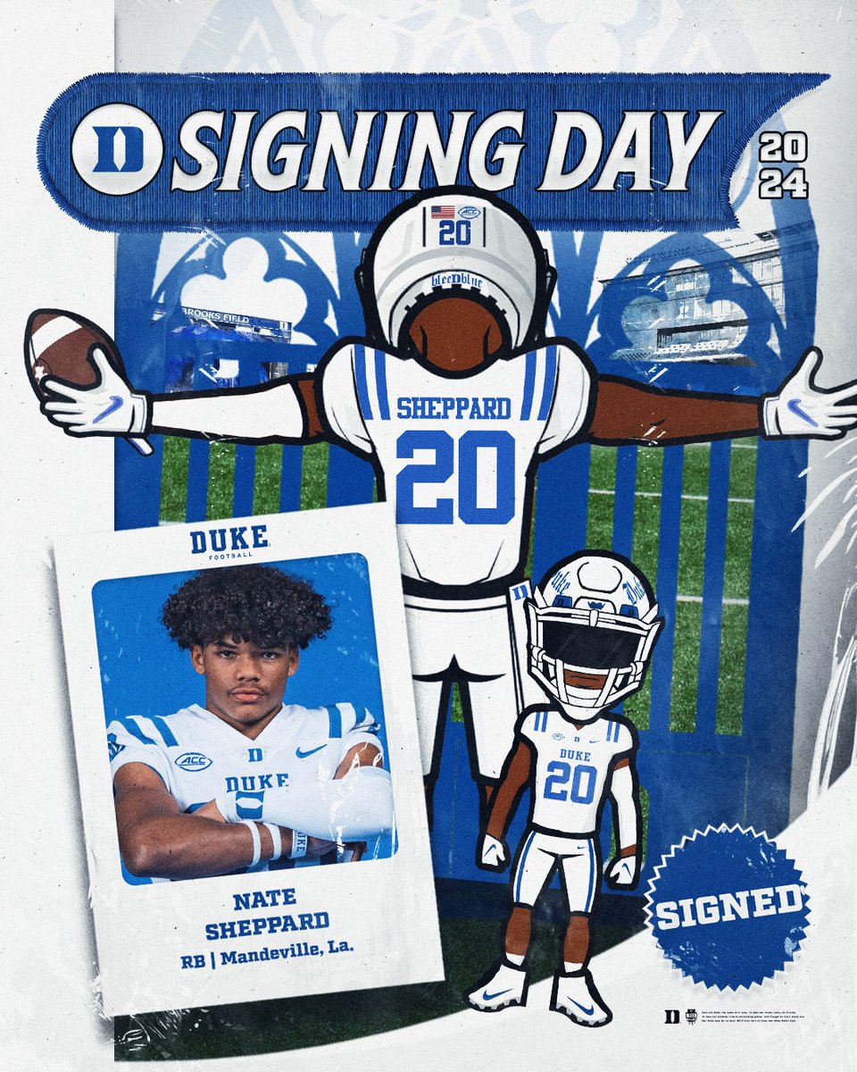 DukeFOOTBALL's tweet photo. The Louisiana RB to Duke pipeline continues with @NateShep20! 👀 https://t.co/kmk0XgJyWt
