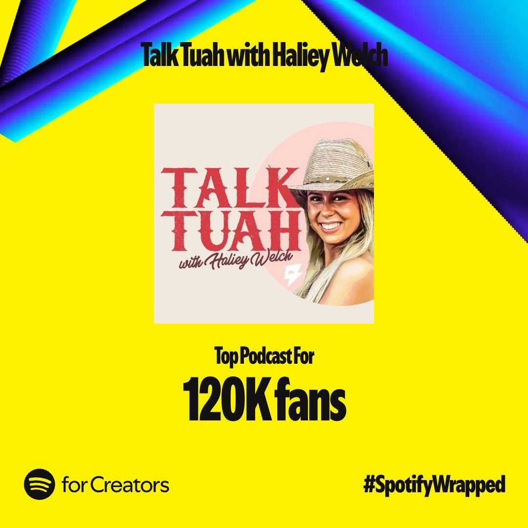 talktuahpod's tweet image. TALK TUAH’s 2024 SPOTIFY WRAPPED 😱

Tag @talktuahpod if we made your Spotify Wrapped ☺️ we’re giving Talk Tuah Merch to the first 15 people ❤️