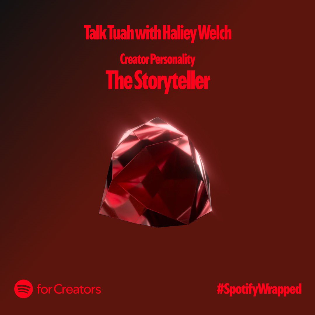 talktuahpod's tweet image. TALK TUAH’s 2024 SPOTIFY WRAPPED 😱

Tag @talktuahpod if we made your Spotify Wrapped ☺️ we’re giving Talk Tuah Merch to the first 15 people ❤️