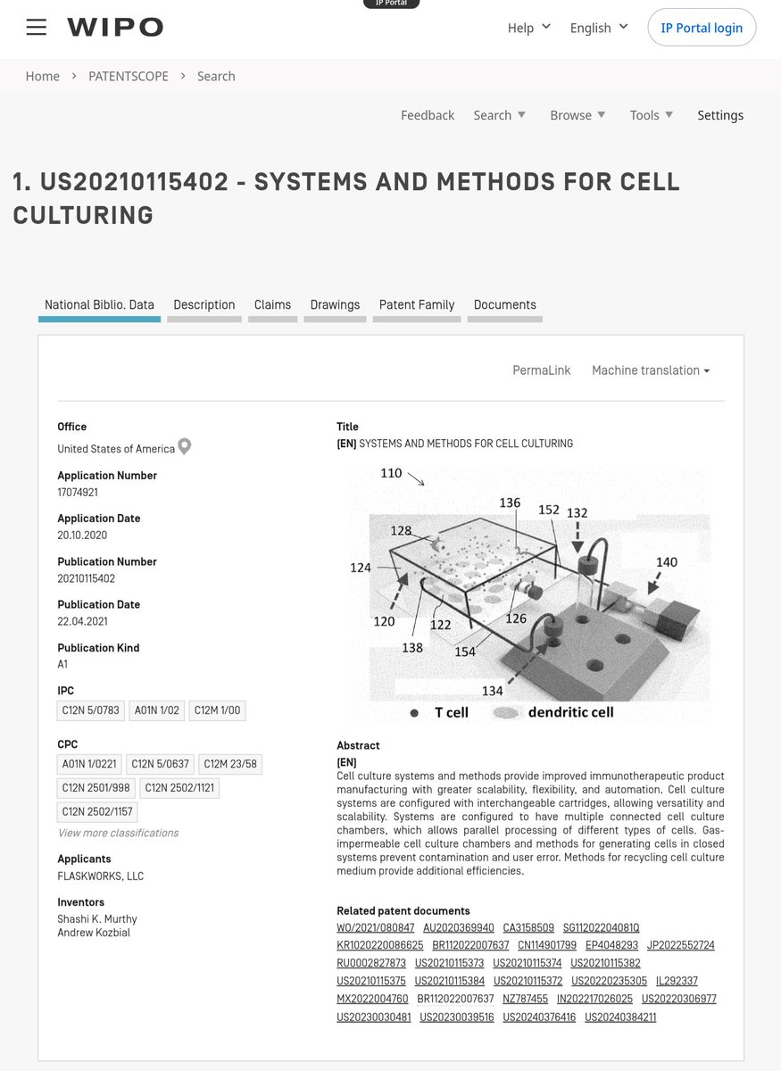 HenryMuney's tweet photo. #Flaskworks patented case on December 4, 2024: US17/074,921 - "Systems and methods for cell culturing"

https://t.co/XhvtpKZUn3

$NWBO https://t.co/jpoBy4RNYT