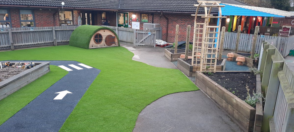 Woodland_Grange's tweet photo. Our preschool playground is now looking amazing! Thank you @Playground_Imag https://t.co/CxzSkFdBL0