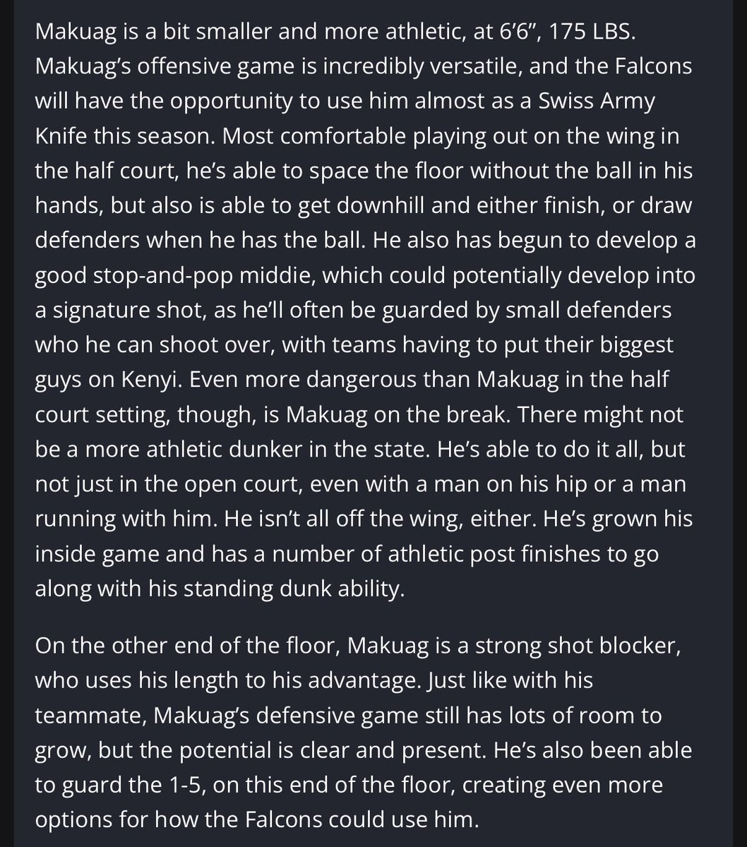 Samuel Makuag (@samuelmakuag) on Twitter photo Thank you to <a href="/TheDZoneBBall/">The D Zone Basketball</a> for the article on me and my guy <a href="/Andrewkenyi10/">Andrew Kenyi</a> … Ready to show the state starting Friday 🦅! Thank you to <a href="/TheDZoneBBall/">The D Zone Basketball</a> for the article on me and my guy <a href="/Andrewkenyi10/">Andrew Kenyi</a> … Ready to show the state starting Friday 🦅!