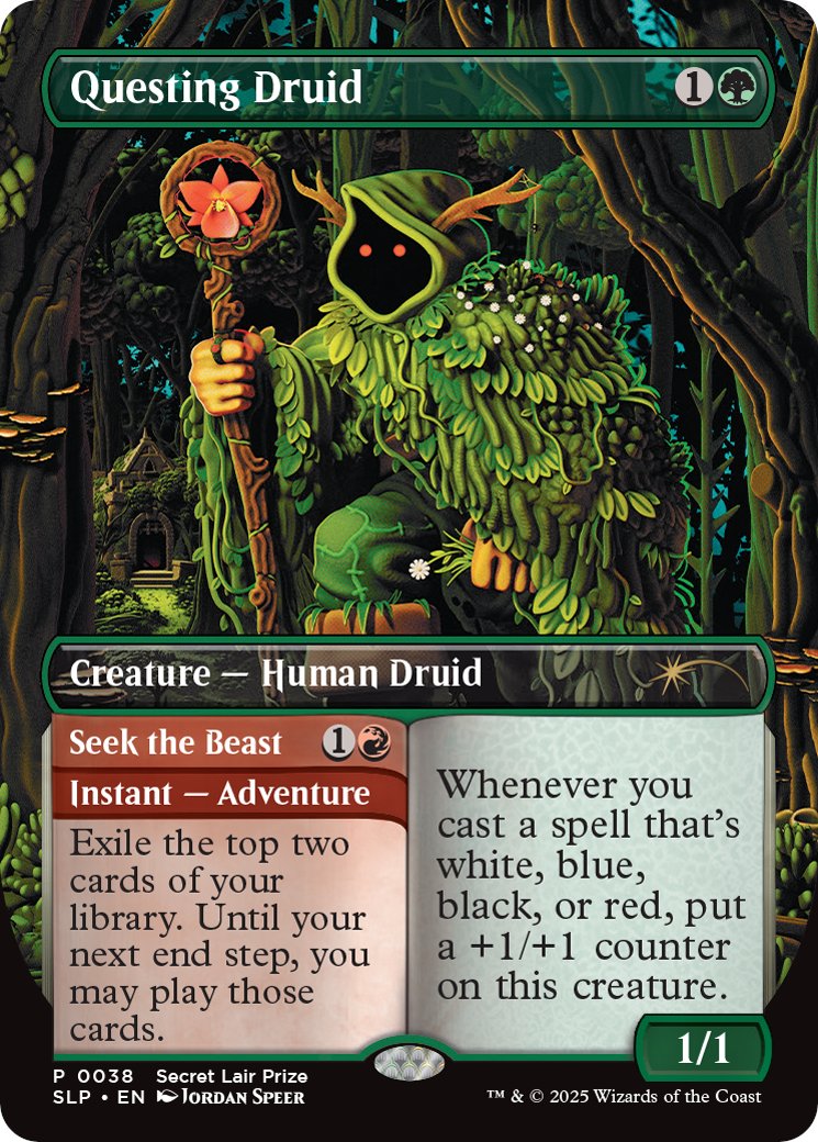 Questing Druid for Secret Lair.  This will be one of the prize cards at MagicCon Chicago in February.