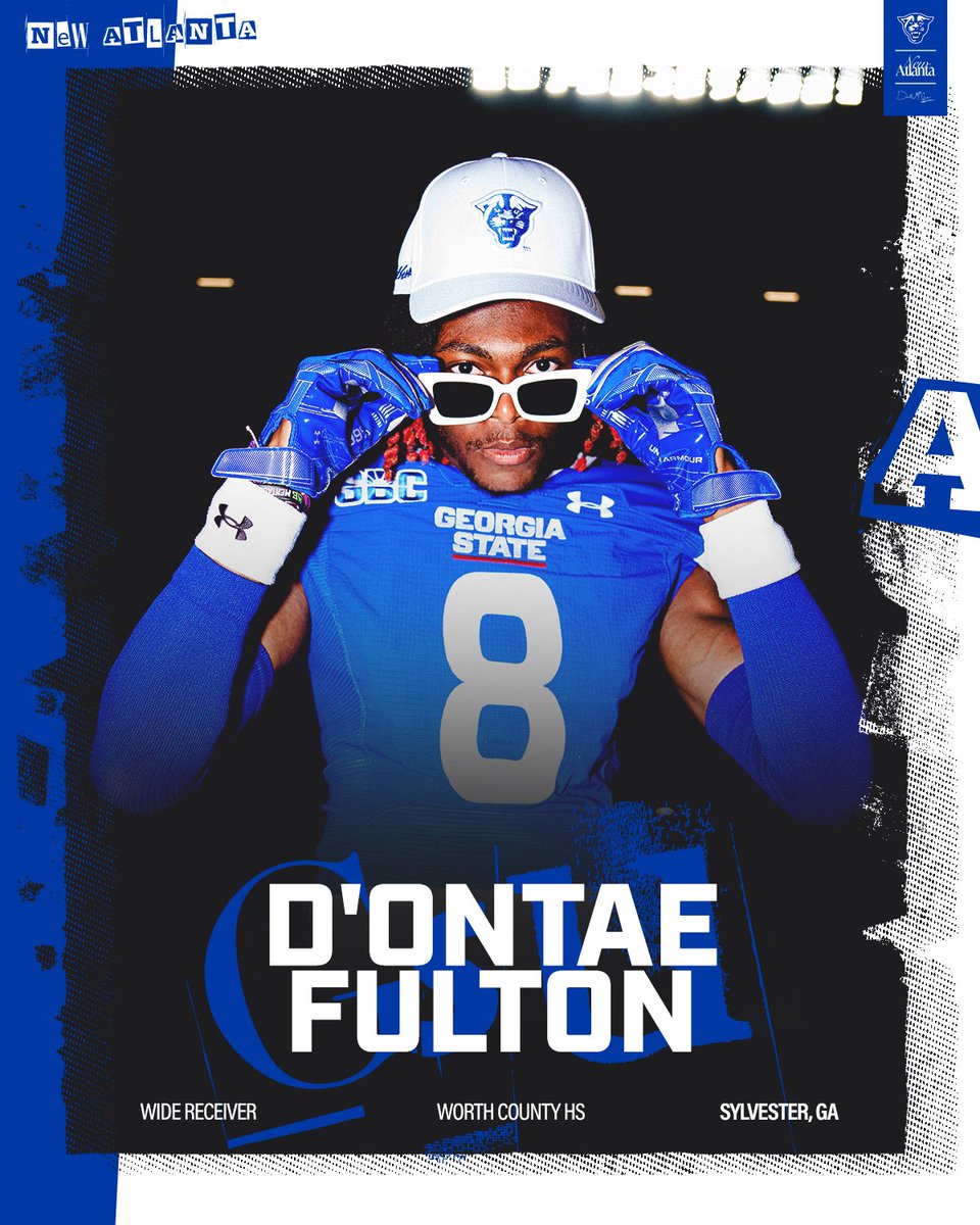 GSU Football (@georgiastatefb) on Twitter photo Signed ✍️
Welcome to Atlanta, <a href="/DontaeFultonATH/">D’ontae “Big Play Tae” Fulton ✰</a>
#LightItBlue | #NewAtlanta Signed ✍️
Welcome to Atlanta, <a href="/DontaeFultonATH/">D’ontae “Big Play Tae” Fulton ✰</a>
#LightItBlue | #NewAtlanta