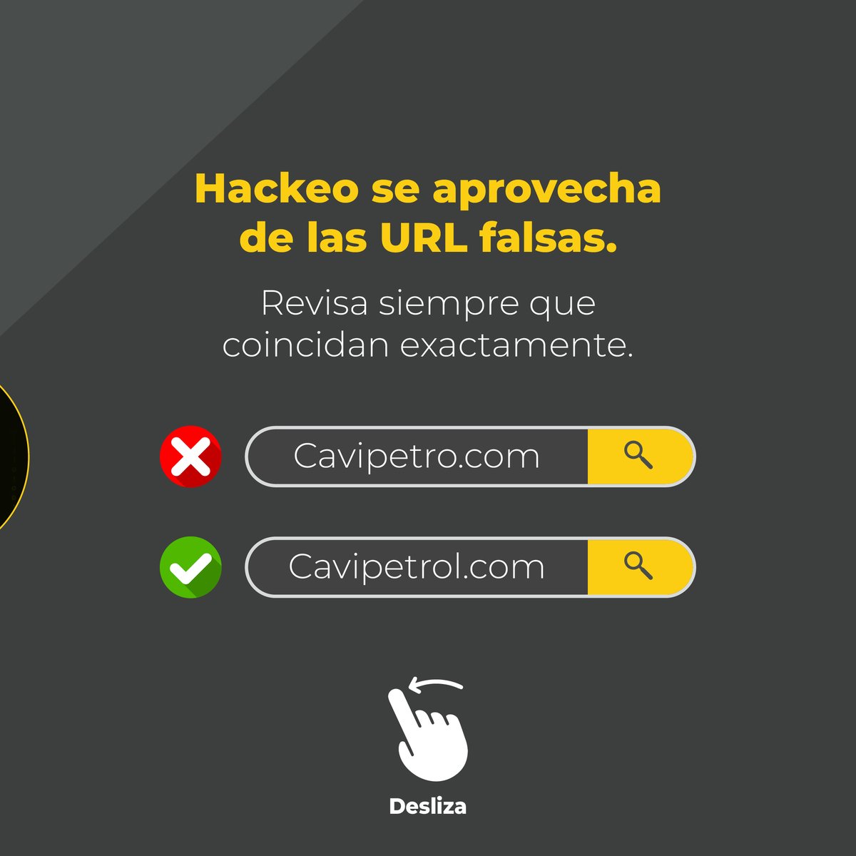 Cavipetrol's tweet photo. ¿Confías sin leer? Ten cuidado porque podrías perderlo todo. 😱
El Hackeo usa el pánico para engañarte, asegúrate de leer bien y actuar seguro. 
Recuerda que si es “urgente” y desconocido, probablemente sea un engaño 🚨⚠️, lee bien cada correo sospechoso. 
#Hackeo #Cavipetrol https://t.co/nwuOOgj6IA