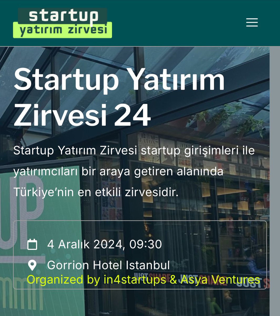 💫 Ekiplerimiz ve standımız Startup Yatırım Zirvesinde. Startup ve yatırım dünyasında radarlarınız açık ise çok sık sinyal vereceğiz. Zoomlayıp favlamanızda fayda var… 

CC: <a href="/girisimup/">girişimup</a>

#startup #girişim #girişimci #yatırım
