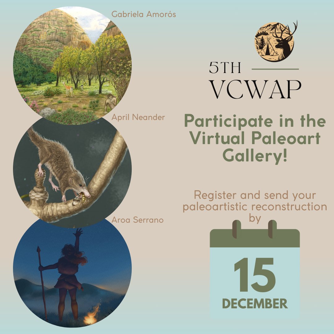 The Virtual Paleoart Gallery will be back in 2025, celebrating the creations of both professional and amateur women paleoartists.
We showcase a diverse array of amazing works, and we hope to welcome new paleoartists!

Your submission doesn't have to be a new original piece. 😉