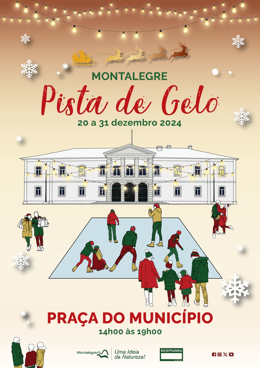 Anuncia ser uma das atrações deste Natal. O Município de Montalegre, entre 20 e 31 deste mês (14h00-19h00), na Praça do Município, oferece diversão garantida com uma "Pista de Gelo" que promete encantar pequenos e graúdos ao proporcionar uma experiência única de diversão.