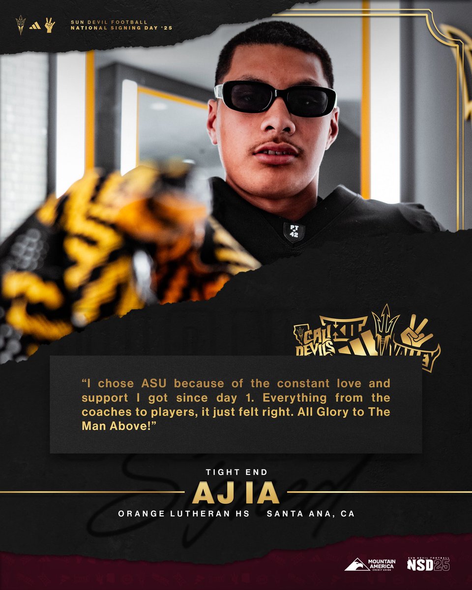 𝒮𝒾𝑔𝓃𝑒𝒹 ✍️

💪  Tight End 
📍 Santa Ana, CA

#ForksUp /// <a href="/aj_ia_/">Aaron (AJ) Ia</a>