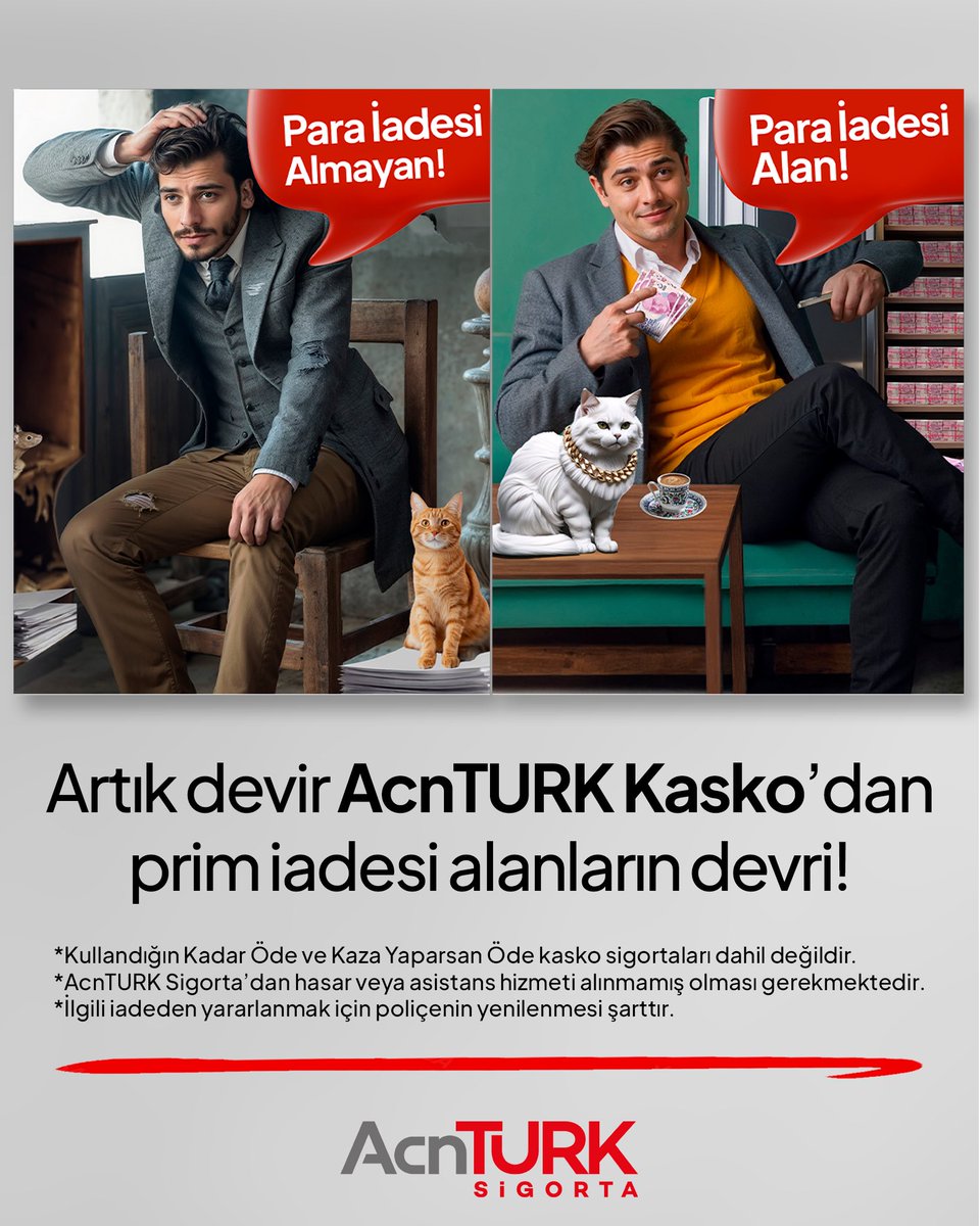 acnturksigorta's tweet photo. AcnTURK Sigorta ile prim iadesi fırsatını kaçırmayın! Sigortanızı yaptırın, para iadenizi alın. Detaylar ve daha fazlası için bizimle iletişime geçin! https://t.co/uiZXXZEXFO