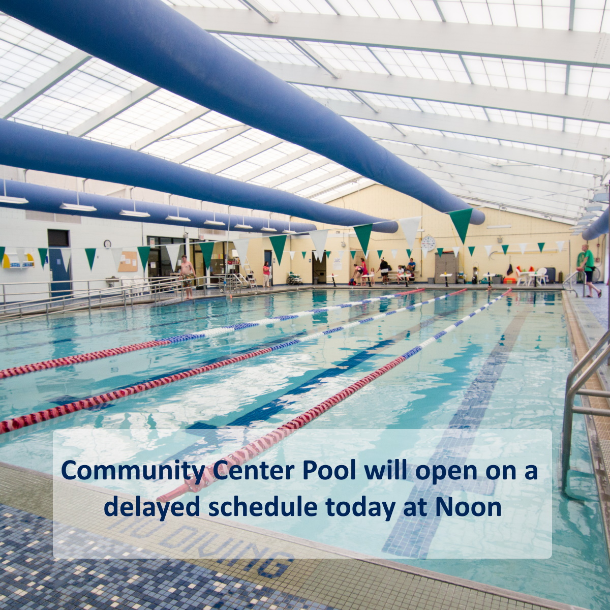 CHParksRec's tweet image. 🏊‍♂️ The Community Center Pool will open on a delayed schedule today due to an electrical incident. Your safety is our top priority, and we appreciate your patience as we work swiftly to make repairs. Stay tuned for updates and enjoy the day! ☀️💦 #CommunityStrong #PoolUpdate