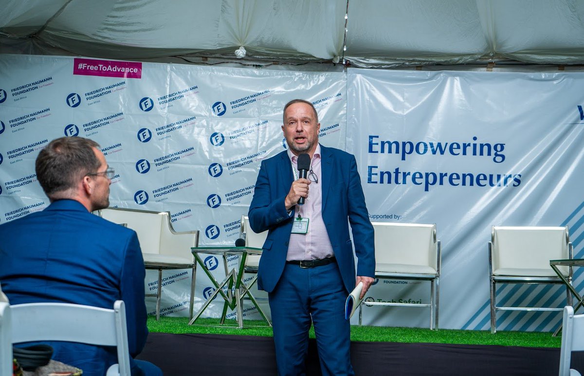 FNF_Kenya's tweet image. Country Director, FNF Kenya and Tanzania @StefanSchott66 welcomes participants to the #TechMixer , and expresses his hopefulness in ensuring Kenyans create home-grown job opportunities, through the #StartupEcosystem and other innovative ways.