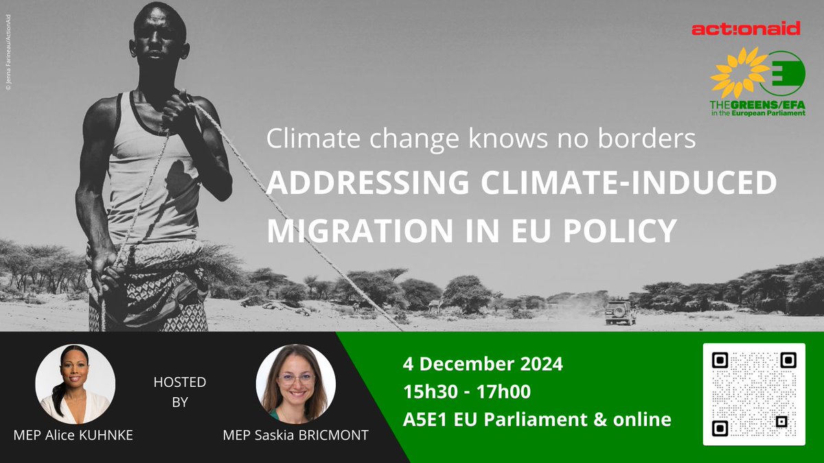 We’re glad to join <a href="/ActionAid/">ActionAid</a> &amp; <a href="/asgi_it/">ASGI</a> in this event hosted by <a href="/GreensEFA/">Greens/EFA in the EU Parliament 🌍</a> on #climatechange and human mobility, where we presented key recommendations from our report on climate change and #migration in the #MENA region. 

👉t.ly/K-oSk