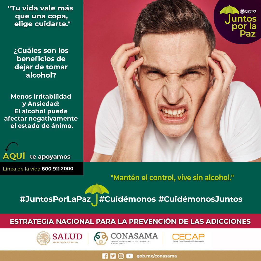 CECAPoficial's tweet photo. El alcohol puede provocar fluctuaciones en el estado de ánimo, contribuyendo a la irritabilidad y ansiedad. Al eliminarlo de tu vida, es más probable que experimentes una mayor estabilidad emocional y un mejor control del estrés.

#EstabilidadEmocional #MenosAnsiedad https://t.co/hyRo0BpIDT