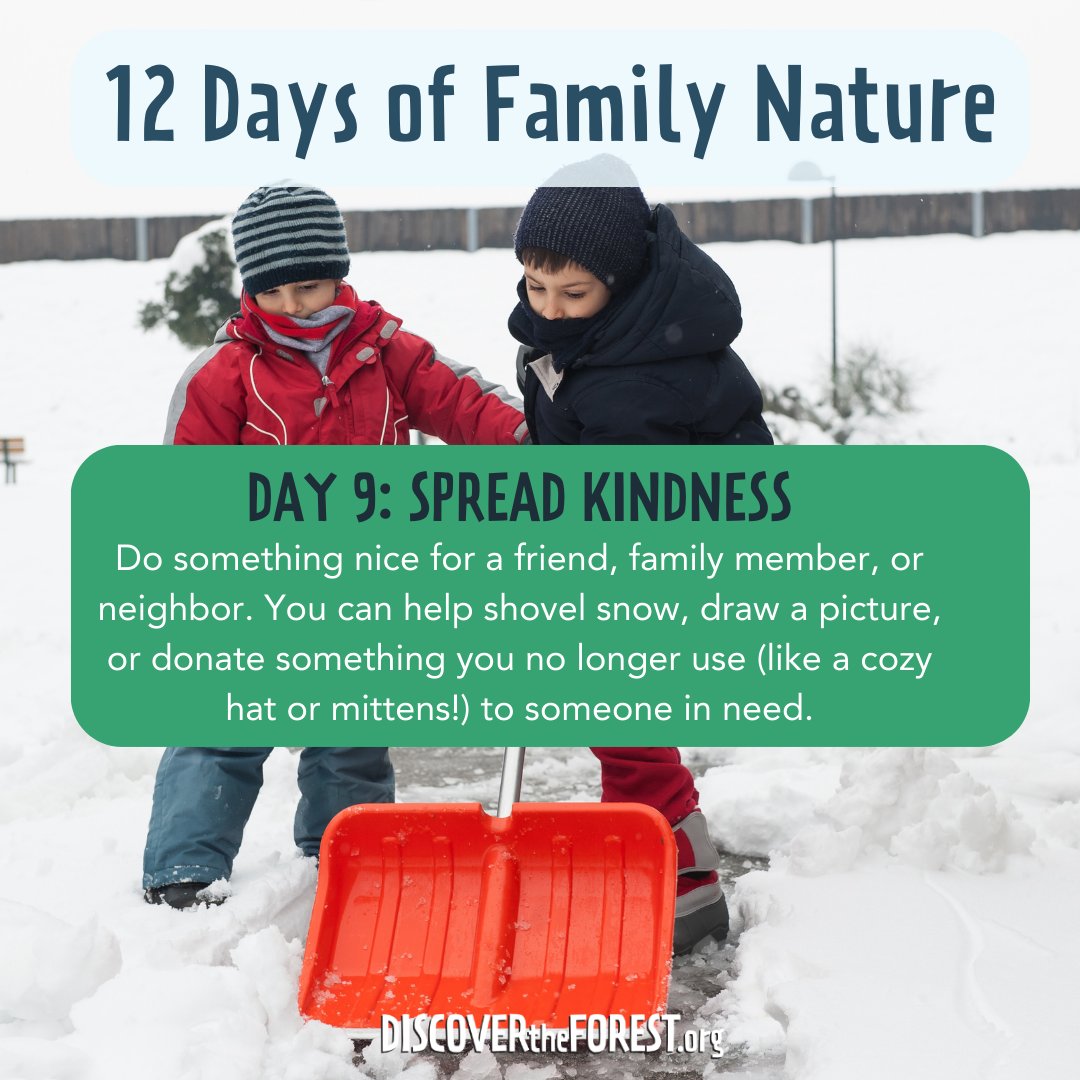 Join us for 12 Days of Family Nature and let’s make this holiday season one to remember, filled with outdoor adventures and family fun!