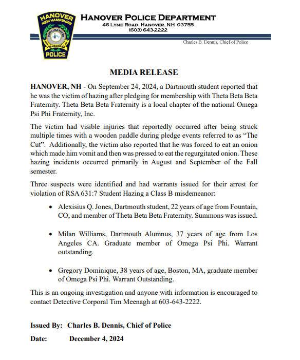 HanoverNHPolice tweet media