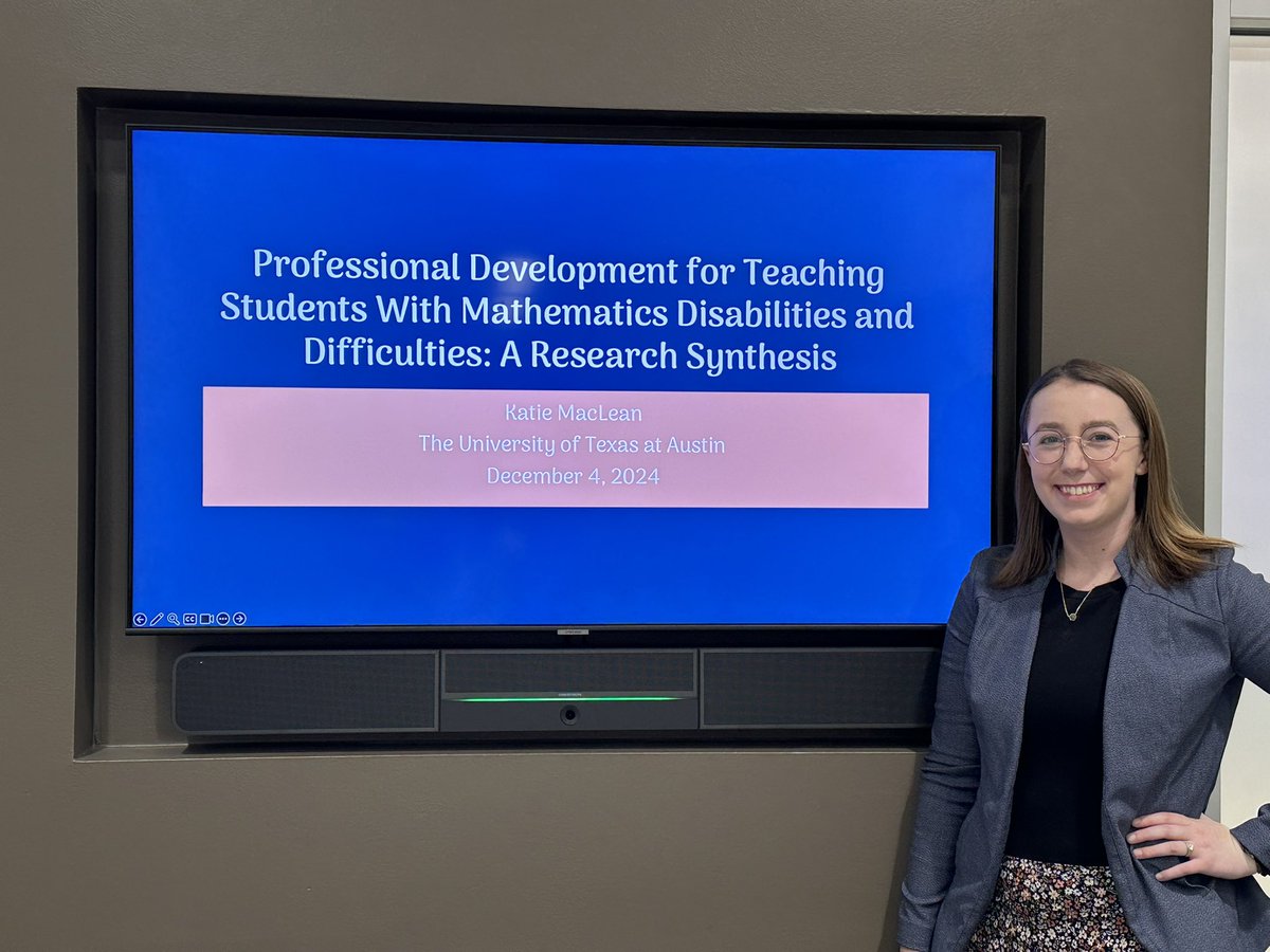 Sarah Powell (@sarahpowellphd) on Twitter photo Congrats to Katie MacLean on successfully defending her synthesis about math professional learning for teachers who support students with math difficulty. She learned that sustained efforts, particularly paired with coaching, can lead to improved teacher outcomes! <a href="/KatieBMacLean/">Katie B. MacLean</a> Congrats to Katie MacLean on successfully defending her synthesis about math professional learning for teachers who support students with math difficulty. She learned that sustained efforts, particularly paired with coaching, can lead to improved teacher outcomes! <a href="/KatieBMacLean/">Katie B. MacLean</a>