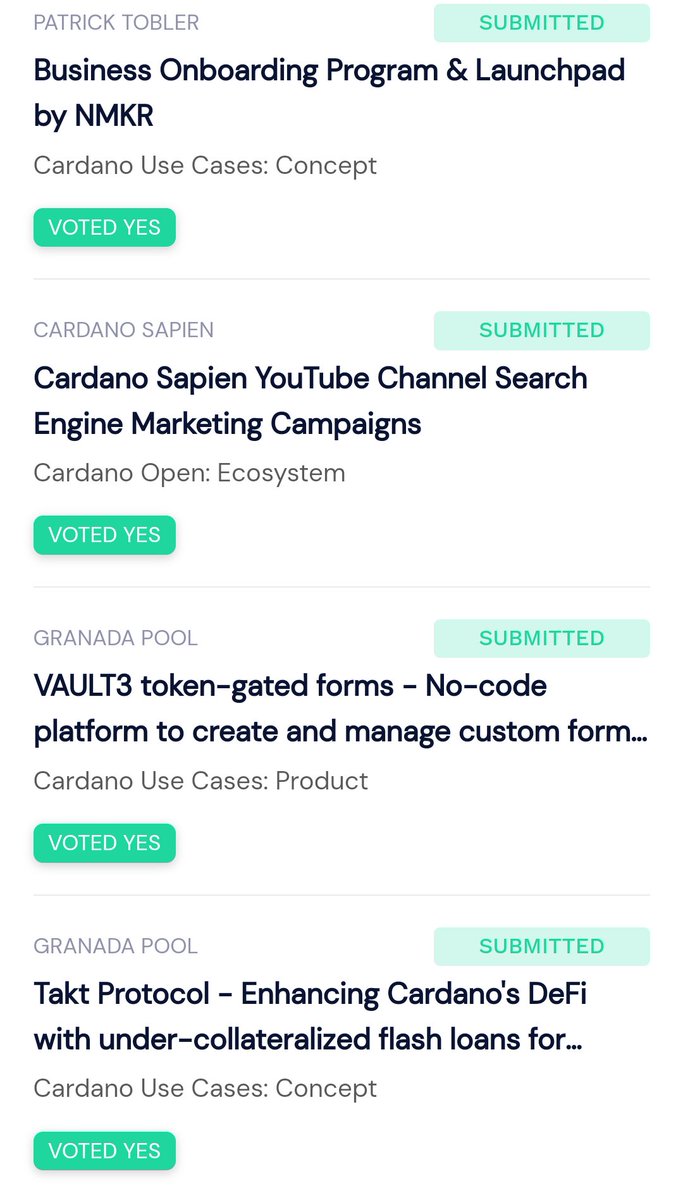 Remember to vote #CardanoCommunity! 💙

Some of my picks for this round.

#Cardano #ProjectCatalyst