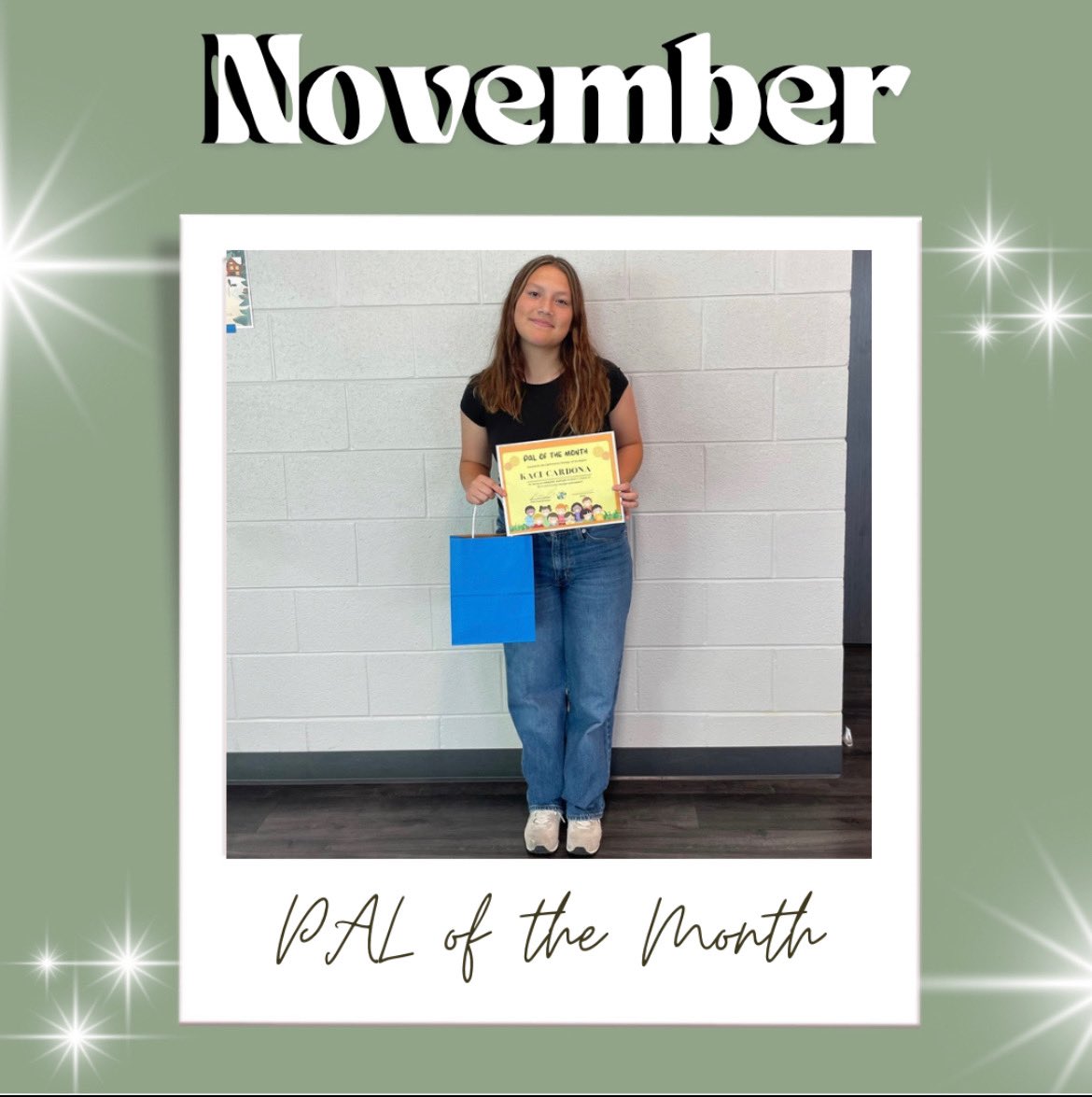 Big congrats to our Pal of the Month Kaci Cardona!! Kaci fully embodies the meaning of RAM Pride! She’s a Ram Rowdy, PLC member, a member of our Girls Soccer team and a dedicated Student l-leader! Kaci’s love &amp; hard work for this program makes her one of our proud leaders!