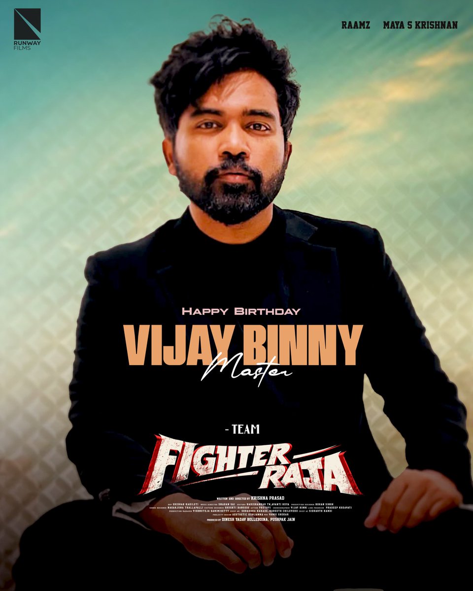 rameshlaus's tweet photo. Wishing exhilarating dance master @vijaybinni4u a spectacular birthday πβ€οΈ
Can't wait for the audience to witness the gracious moves you composed for #FighterRaja πΊ
-- https://t.co/PW4CKpynwt
@raamzofficial @maya_skrishnan #KrishnaPrasad @tanikellabharni @smaran9 @dineshyadavb @runwayyfilms @UrsVamsiShekar