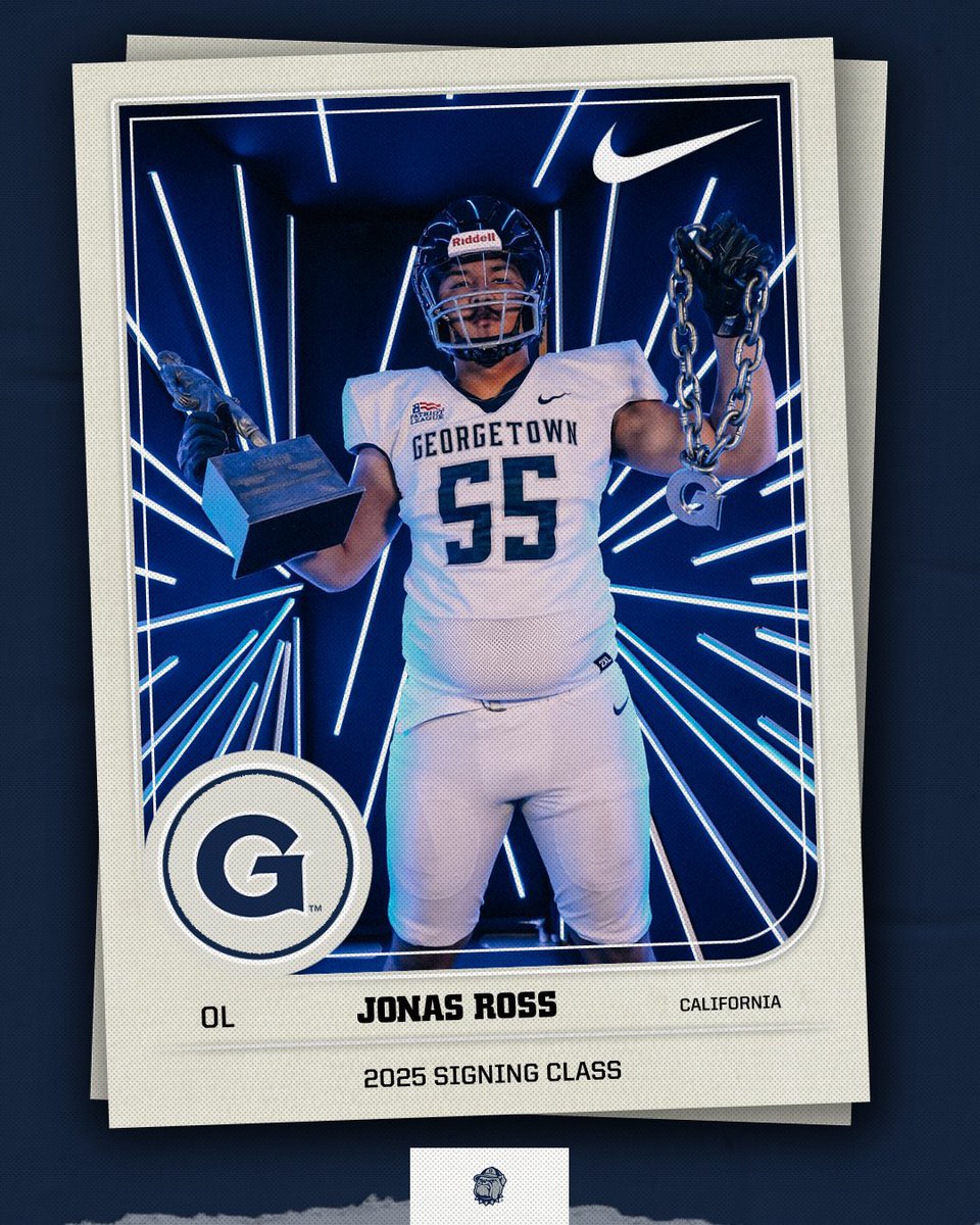 Georgetown Football (@hoyasfb) on Twitter photo Officially home on The Hilltop ๐ถ ๐ฆด
๐ฆ๐๐๐ก๐๐ โ <a href="/JonasRoss9/">Jonas Ross</a>
๐ Los Angeles, CA
๐ซ Culver City High School, CA
๐ OL
An athletic Tackle from The City of Angels is coming to the nations capital!
#NSD25 x #HOYASAXA Officially home on The Hilltop ๐ถ ๐ฆด
๐ฆ๐๐๐ก๐๐ โ <a href="/JonasRoss9/">Jonas Ross</a>
๐ Los Angeles, CA
๐ซ Culver City High School, CA
๐ OL
An athletic Tackle from The City of Angels is coming to the nations capital!
#NSD25 x #HOYASAXA