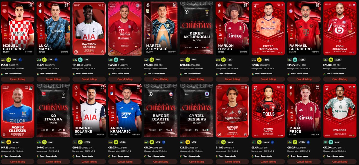 Retweet / Like would mean a lot!🙌

Looking to sell a Gallery / Bundle -> DM!❤️

Some of the rare cards I traded / bought today, make sure to check them out!👀
Special thanks to <a href="/F_zimballi/">F_Zimballi</a> for the easy trade!🥰

#sorare #soraretrader